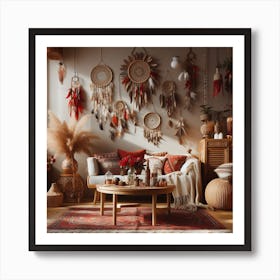 Bohemian Living Room 3 Art Print