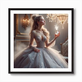 Beautiful Woman In A Ball Gown 1 Poster