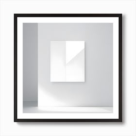 White Wall Art Print