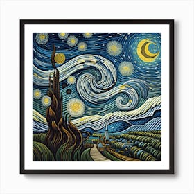 The Starry Night Vincent van Gogh Art Print