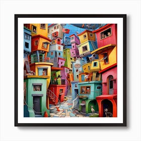 Colorful City 3 Art Print