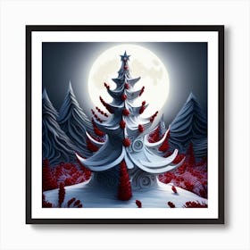 Fantasy Christmas Tree Art Print