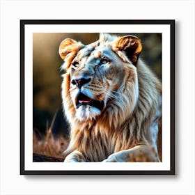 Lion art 38 Art Print