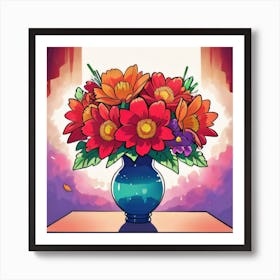 Flowers In A Vase Art Print