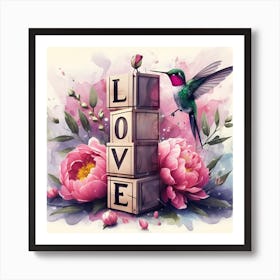 Love Hummingbird Poster