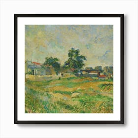 House In The Countryside.Printed wall painting, high-level art. Art Print