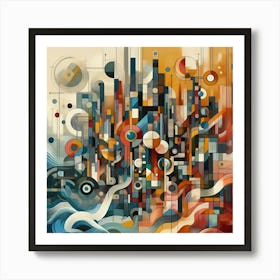 Abstract Cityscape Art Print