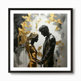 'Golden Couple' 1 Art Print