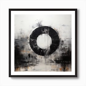 Abstract Art Circle Digital Painting (5) Art Print