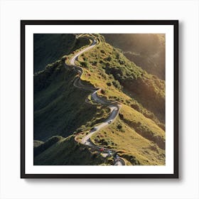 Taiwan Mountain Road Art Print