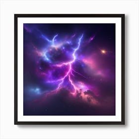 Lightning In The Sky 1 Art Print