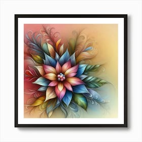 Colorful Flower Art Print