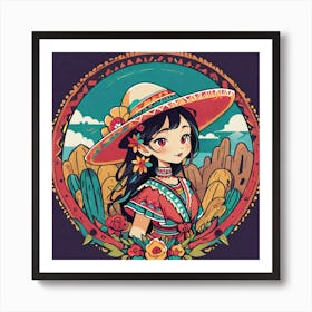 Mexican Girl 47 Art Print