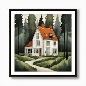 House In The Woods Art Print