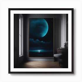 Moon And Stars Poster