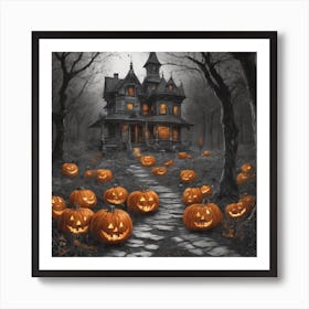 Haunted House 1 Art Print