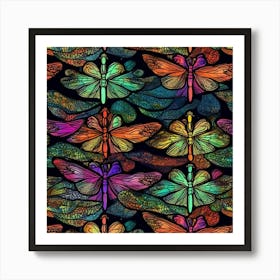 Dragonflies 3 Art Print