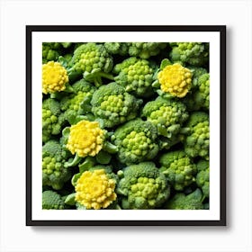 Close Up Of Broccoli 19 Art Print