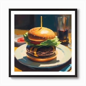 Burger 4 Art Print