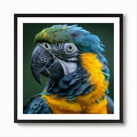 Blue And Yellow Macaw 2 Art Print