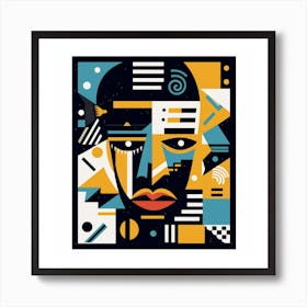 Abstract Portrait Of A Woman 4 Art Print