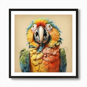 Parrot Canvas Print 1 Art Print