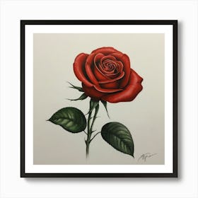 Red Rose 2 Art Print