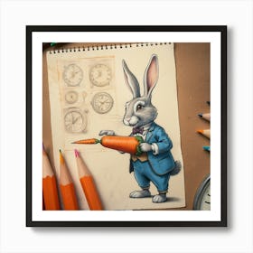 Alice Rabbit Art Print