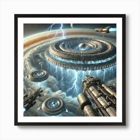 A Futuristic Sci Fi Depiction Of The Jovian Syndic Art Print