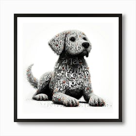 Alphabet Dog Art Print