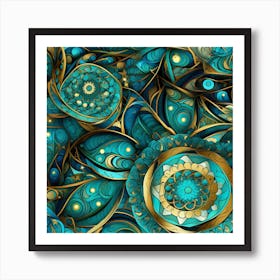 Abstract Psychedelic Pattern Art Print