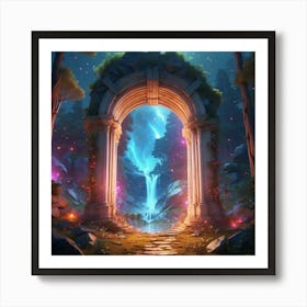 Gate Of The Forest Art Print