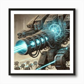 Mech Walkers Energy Cannons Iron Commonwealth Art Print