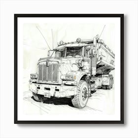 Dump Truck 1 Art Print