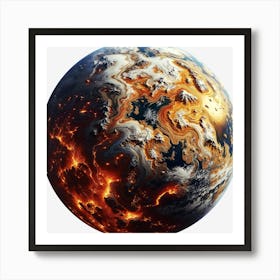 Exoplanet Planet Earth Cosmos Art Print