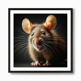 Portrait Of A Rat Art Print