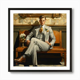 Man In A Suit 7 Art Print