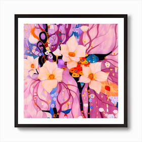 Floral Symphony Art Print