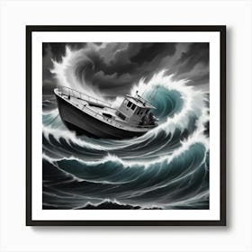 Stormy Seas 1 Art Print