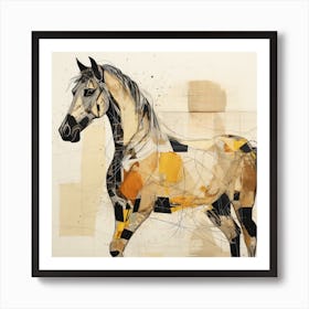 Abstract Equines Collection 6 Art Print