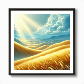 Golden Wheat Field Art Print