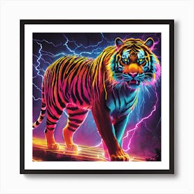 Lightning Tiger 1 Art Print