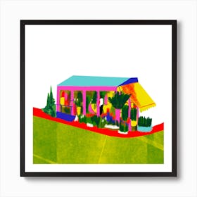 Little Flower Shop Square Art Print