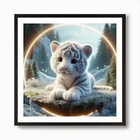 White Tiger 24 Art Print