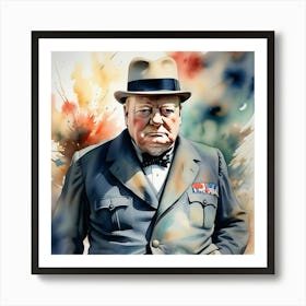 Winston Churchill 10 Affiche