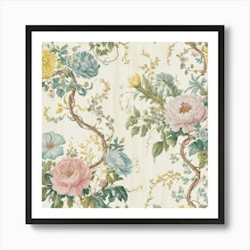 Floral Wallpaper 14 Art Print