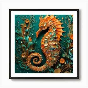 Seahorse 15 Art Print