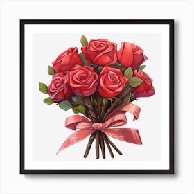 Bouquet Of Roses 12 Art Print