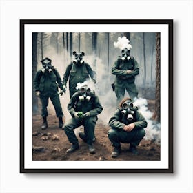 Gas Masks 1 Art Print