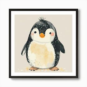 Charming Illustration Penguin1 Art Print